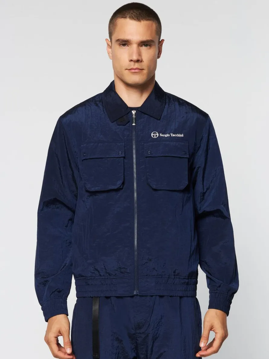 Devonte Track Jacket- Maritime Blue