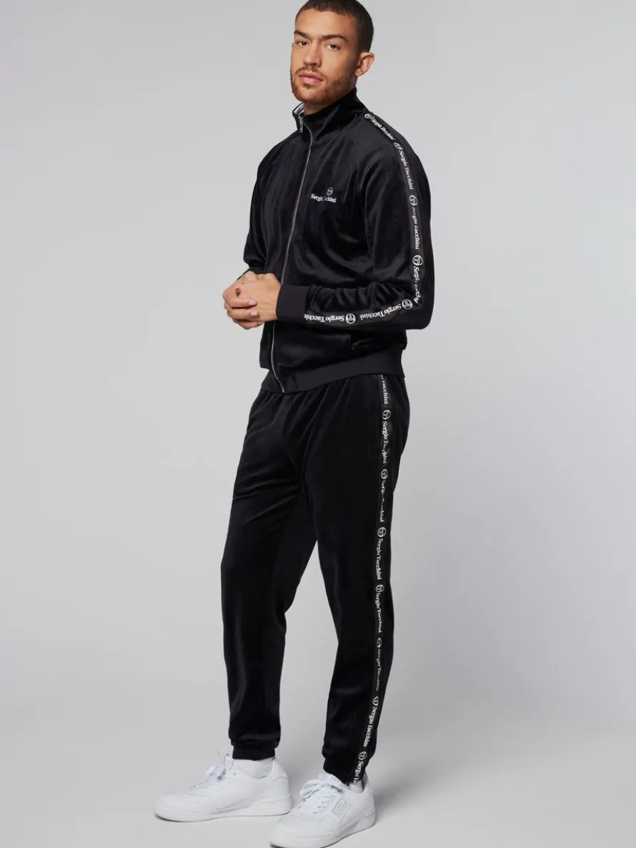 Tipo Velour Track Jacket- Black