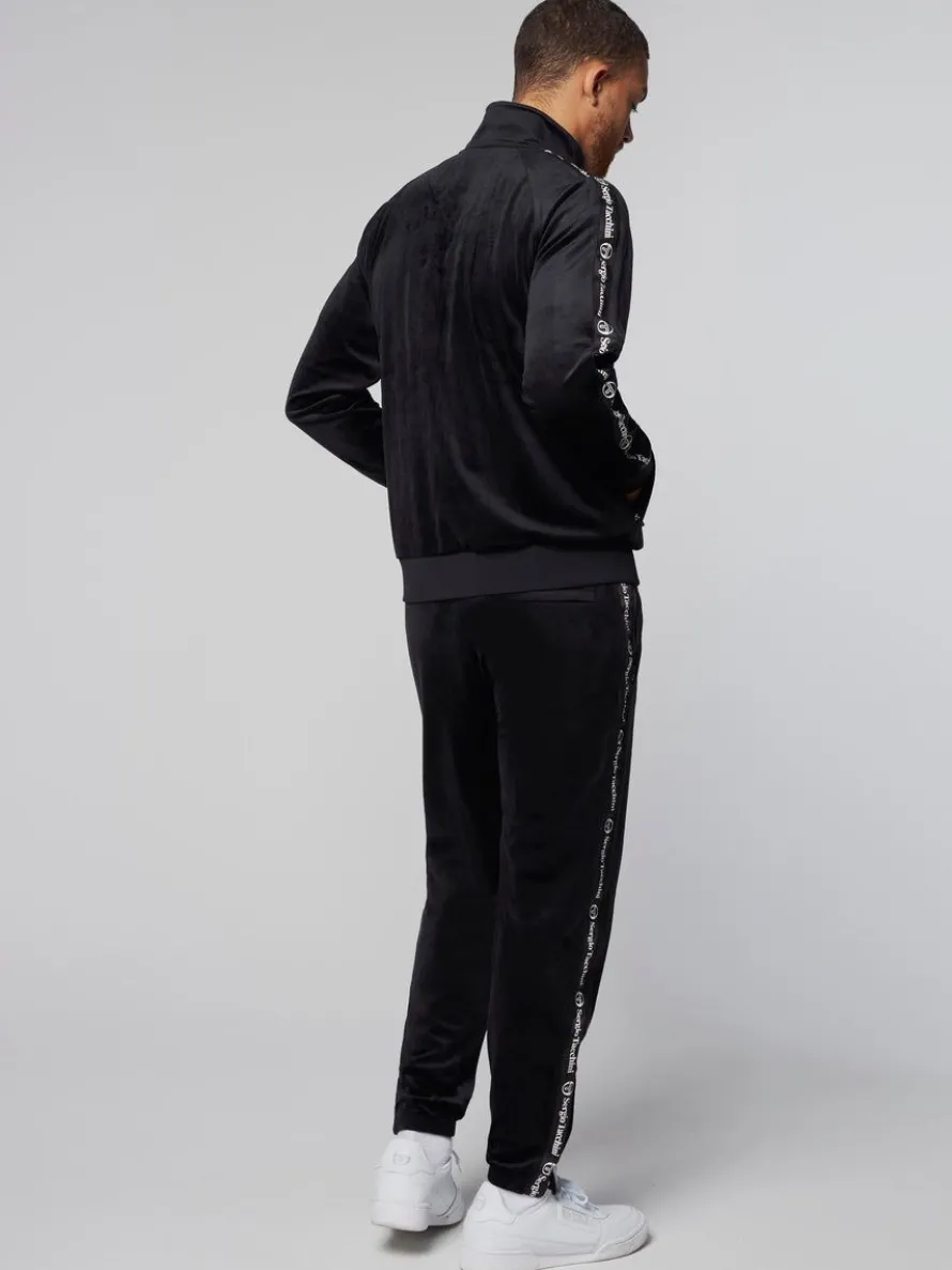 Tipo Velour Track Jacket- Black