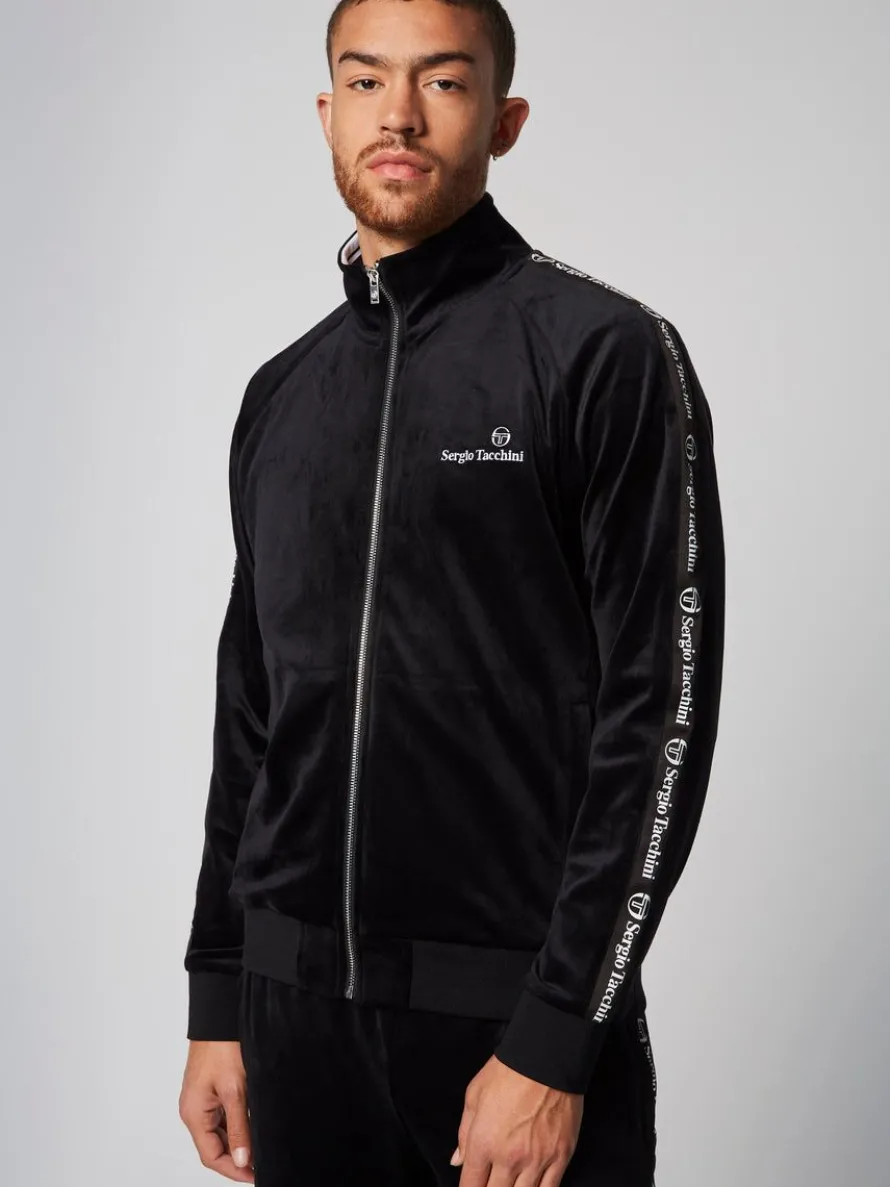 Tipo Velour Track Jacket- Black