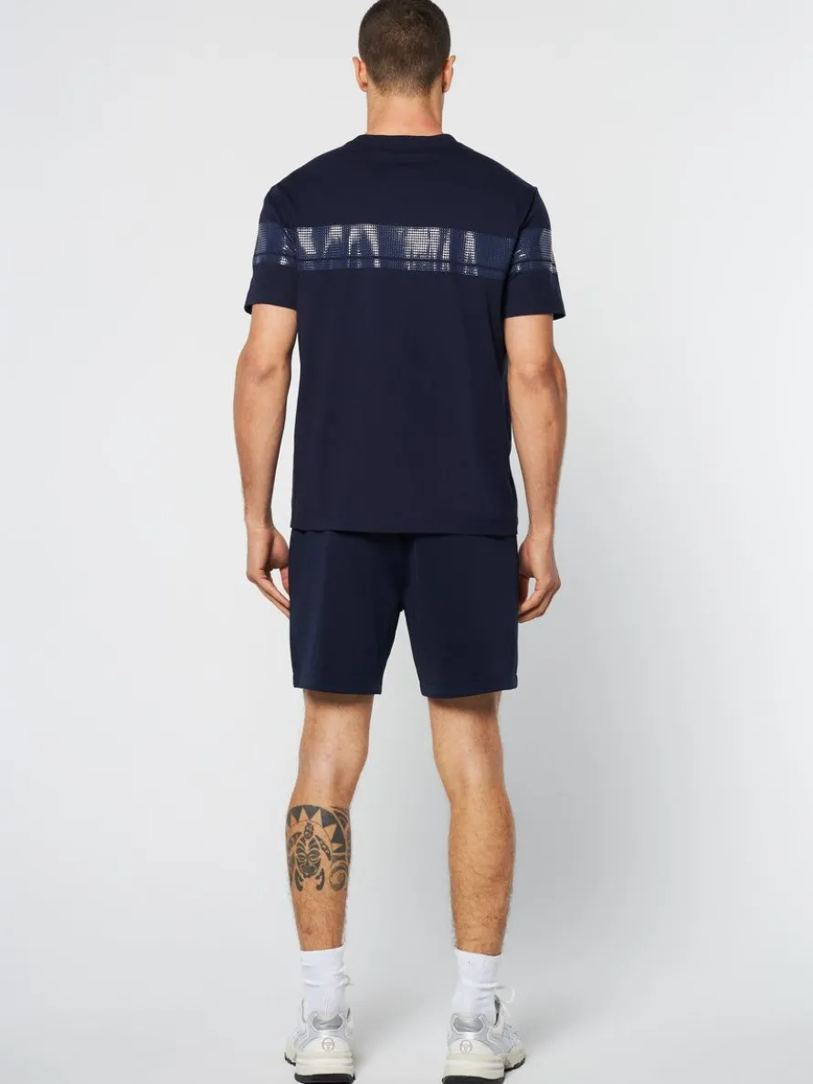 Perforata T-Shirt- Maritime Blue