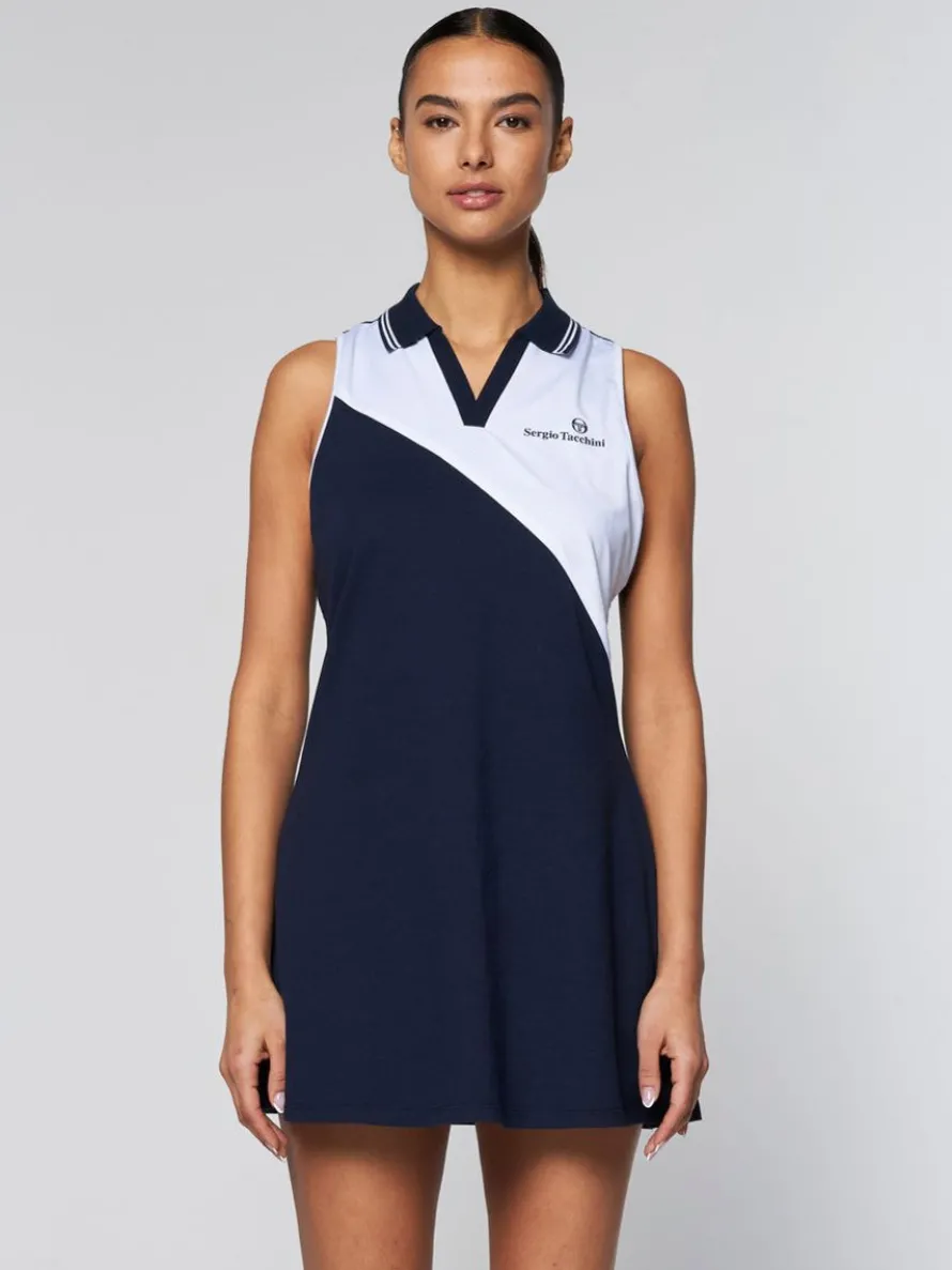 Women'S Vigentino Tennis Dress- Maritime Blue