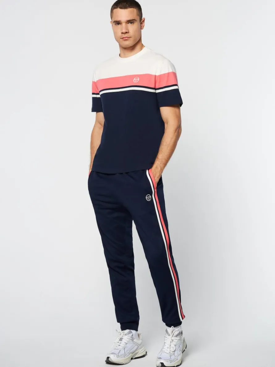 Damarindo T-Shirt Archivio -Gardenia/ Maritime Blue