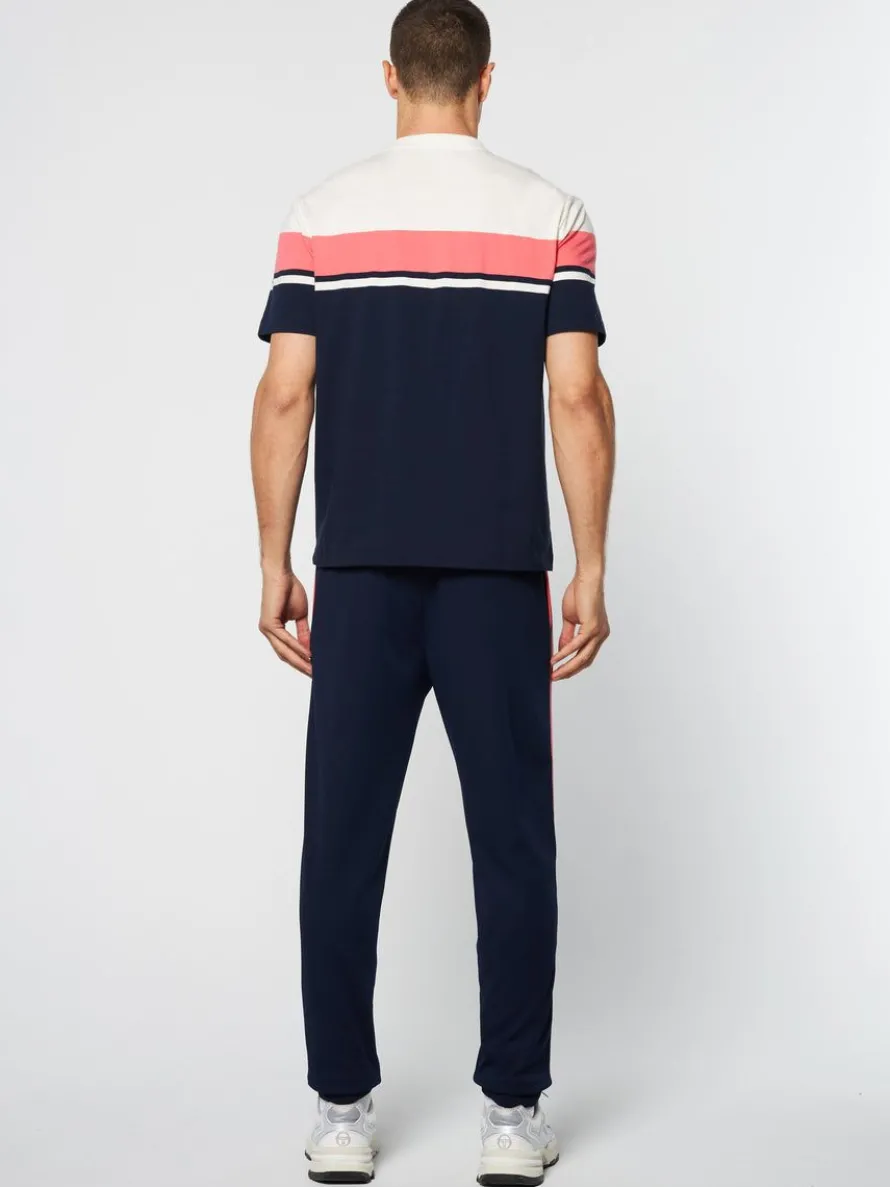 Damarindo T-Shirt Archivio -Gardenia/ Maritime Blue