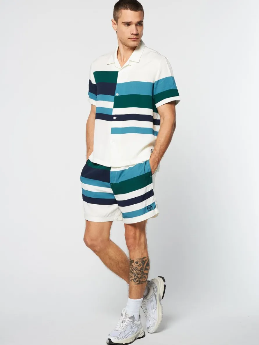 Pennellata Cabana Shirt- Gardenia/ Multi