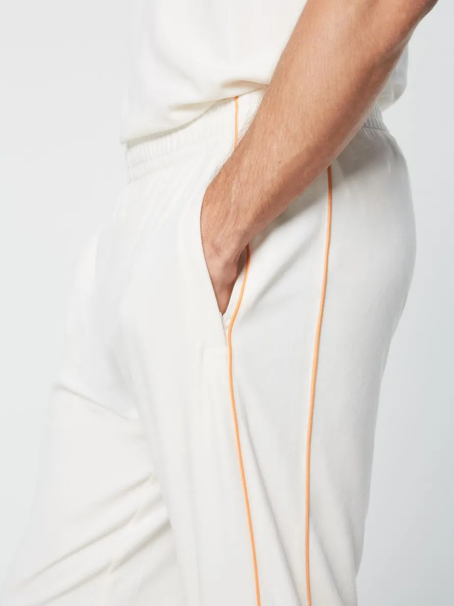 Lioni Velour Track Pant Archivio- Gardenia