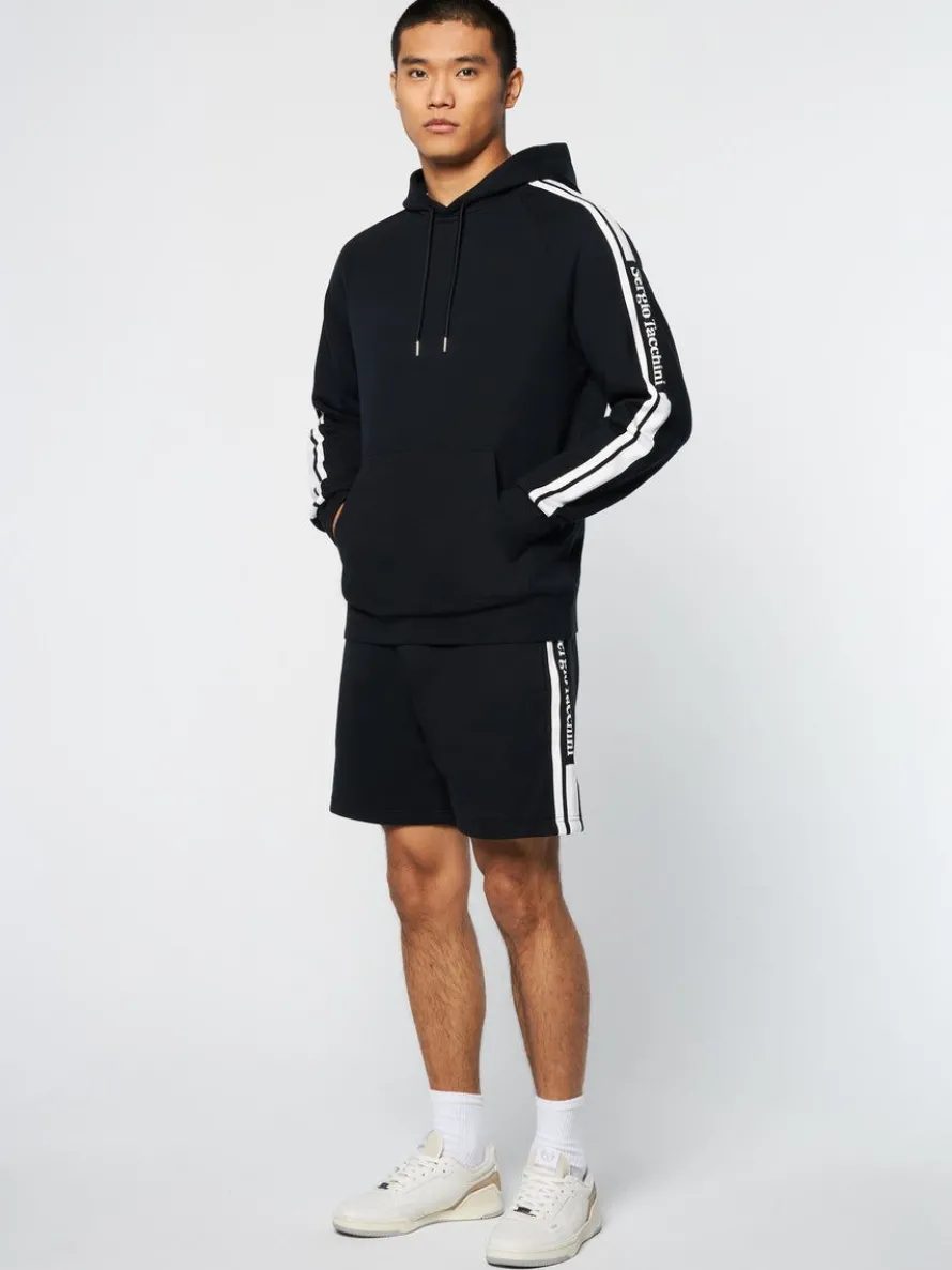 Pereto Tape Hoodie- Black Beauty