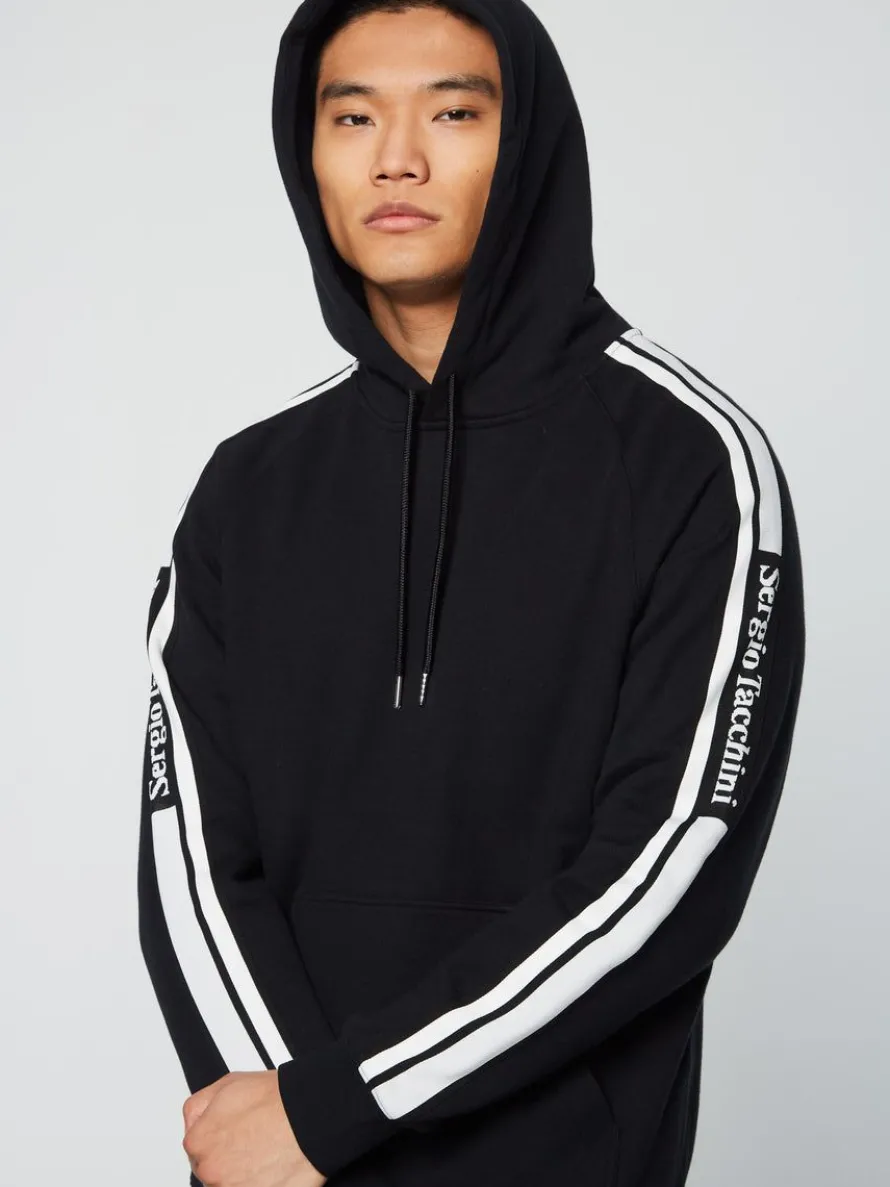 Pereto Tape Hoodie- Black Beauty