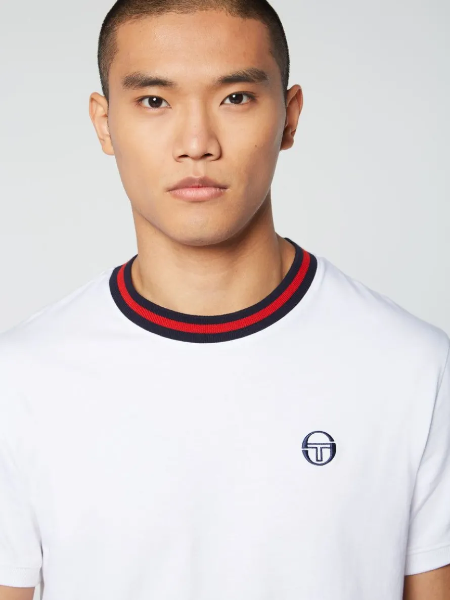 Rainer T-Shirt- White/ Adrenaline Rush