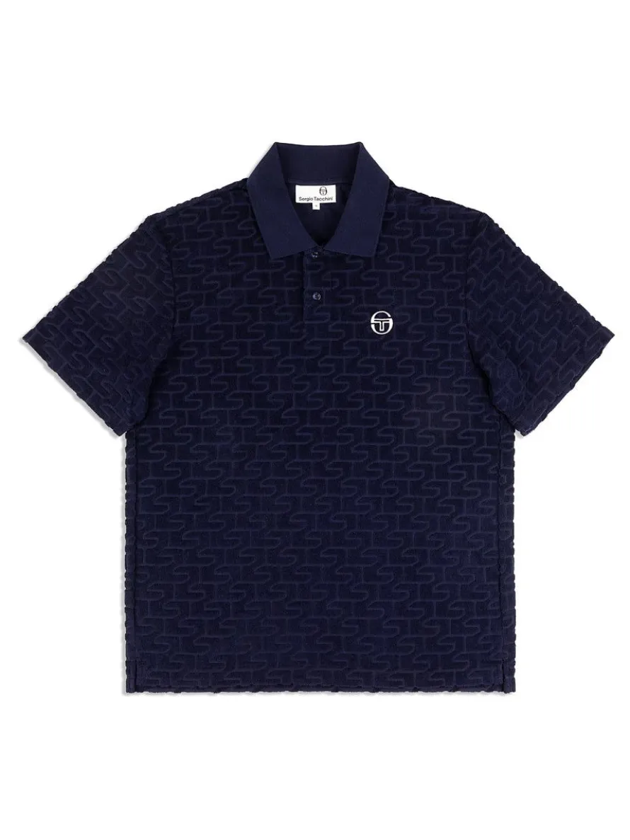 Livata Monogram Polo- Maritime Blue
