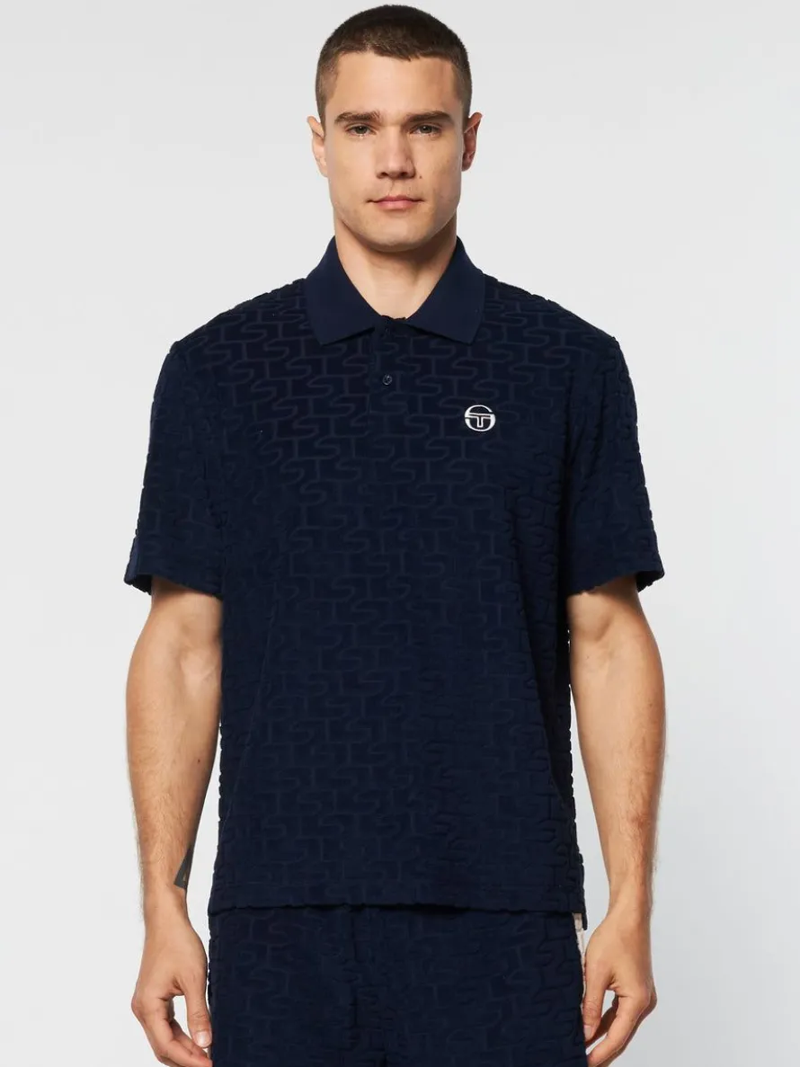Livata Monogram Polo- Maritime Blue