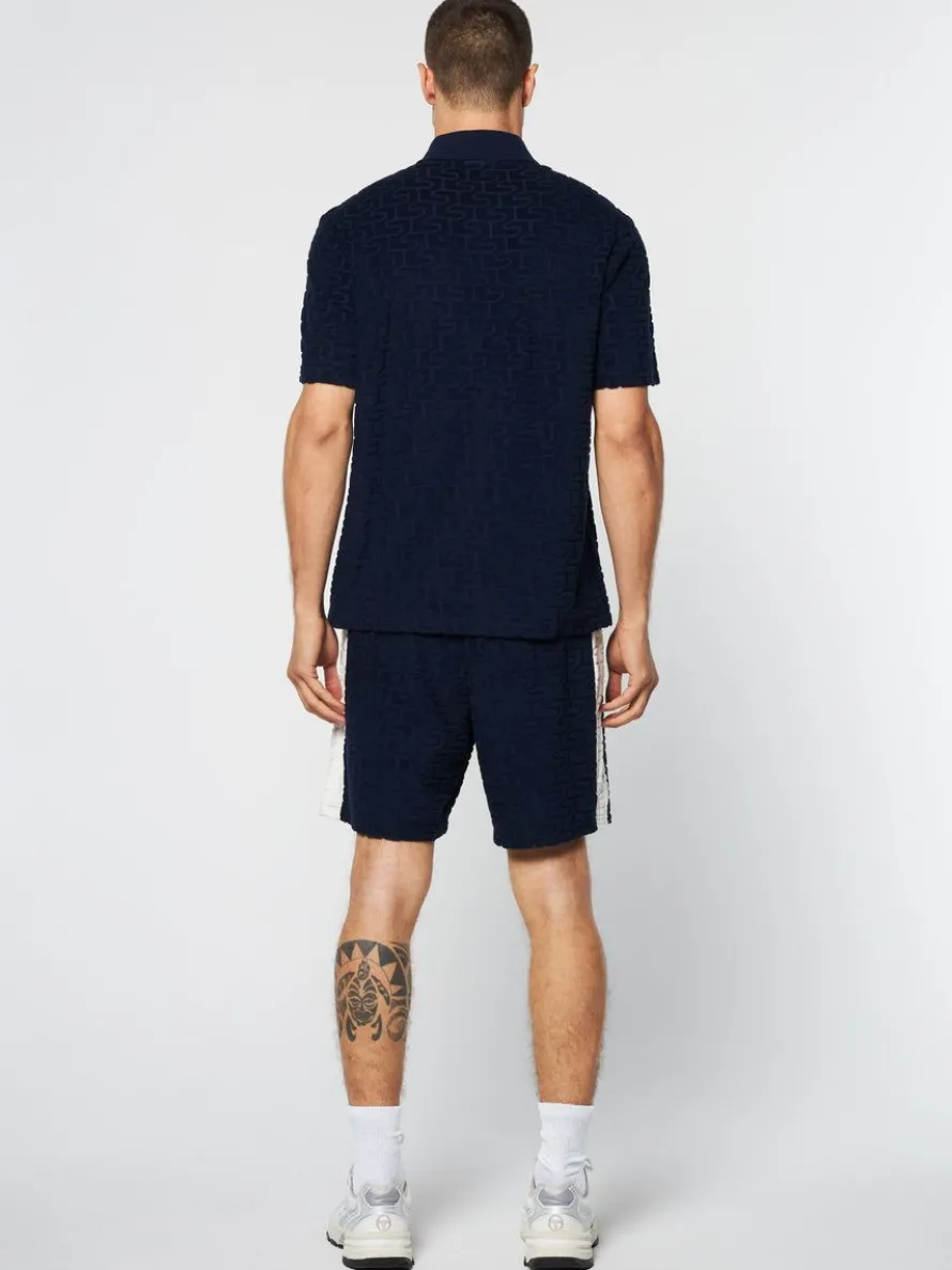 Livata Monogram Polo- Maritime Blue