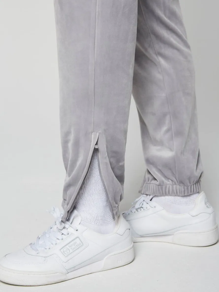 Scopeto Velour Pant- Sleet/ Gardenia