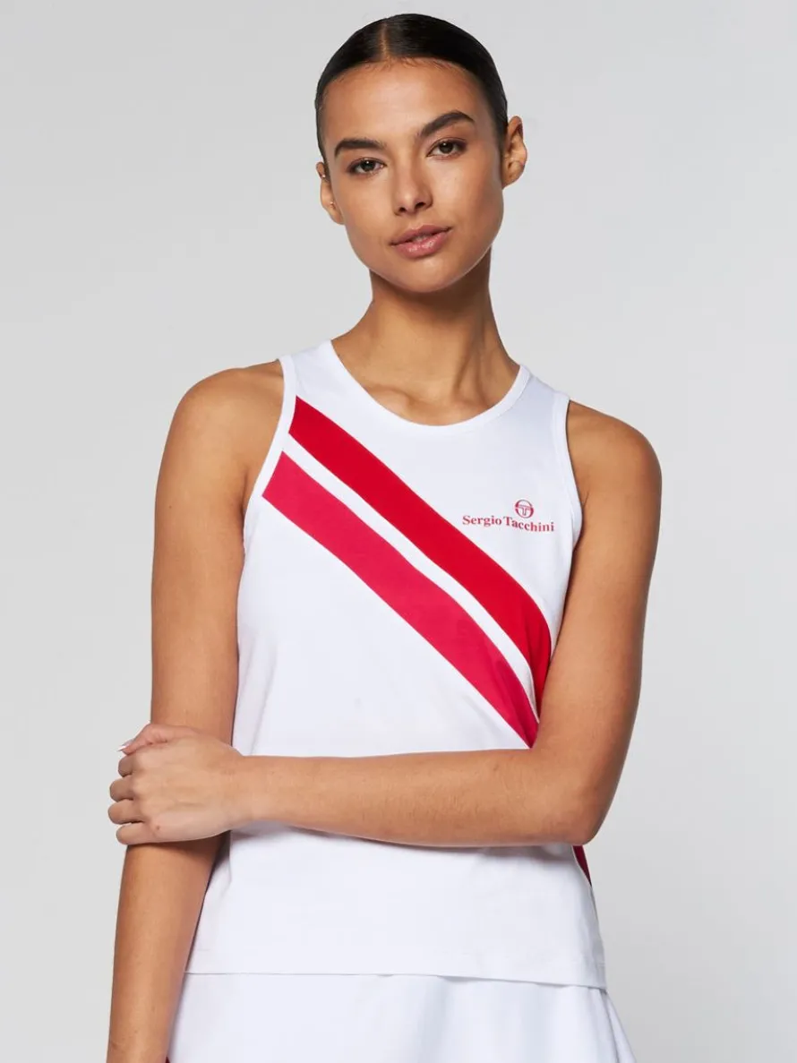 Women'S Ortica Tennis Tank- White