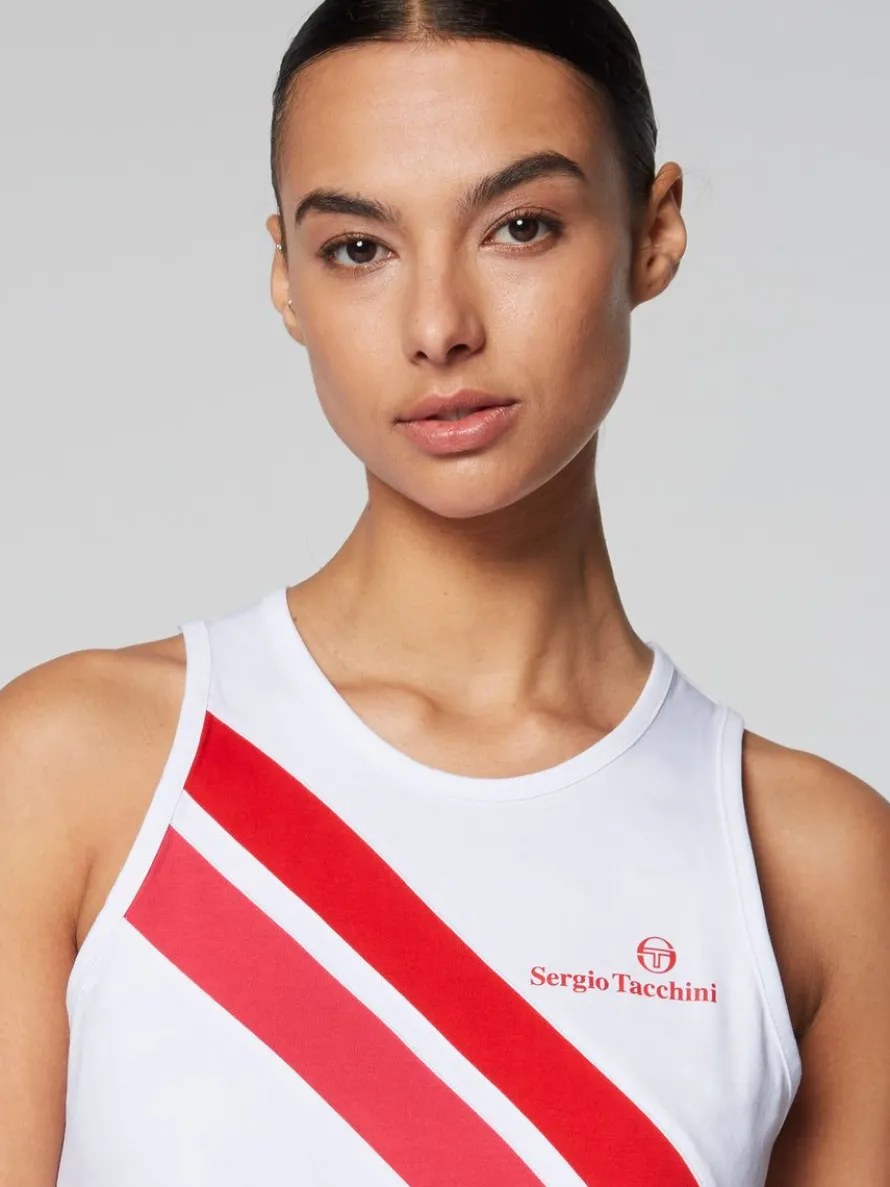 Women'S Ortica Tennis Tank- White