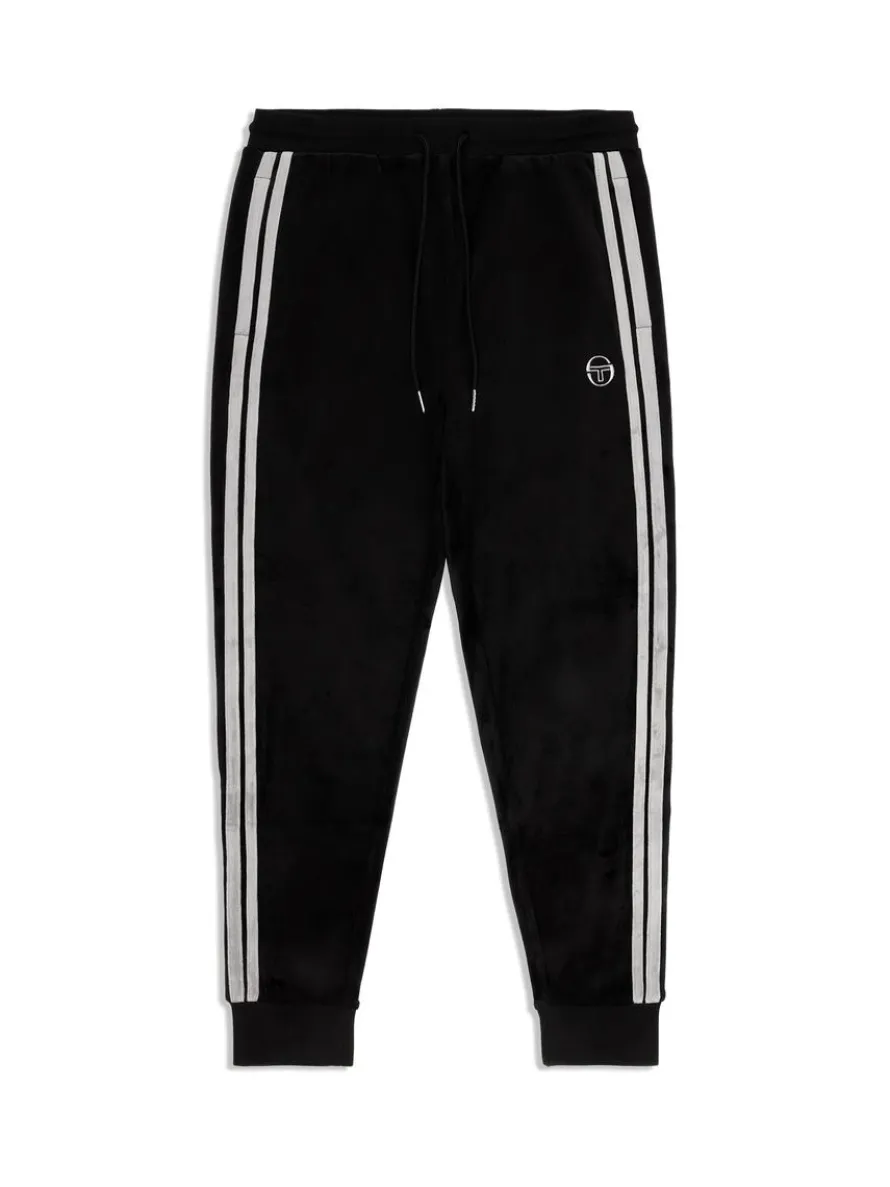 Damarindo Velour Track Pant- Black Beauty
