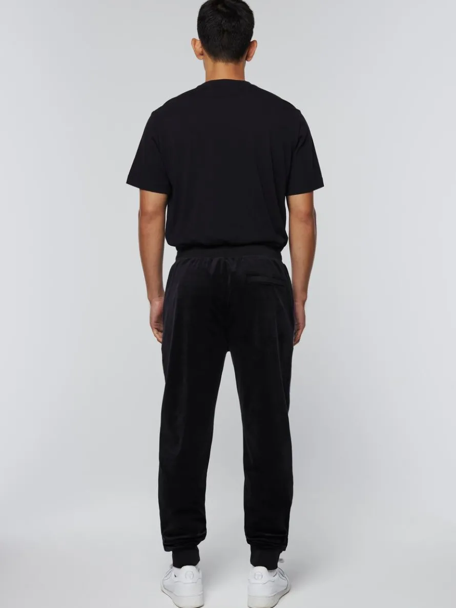 Damarindo Velour Track Pant-Black/ Liberty