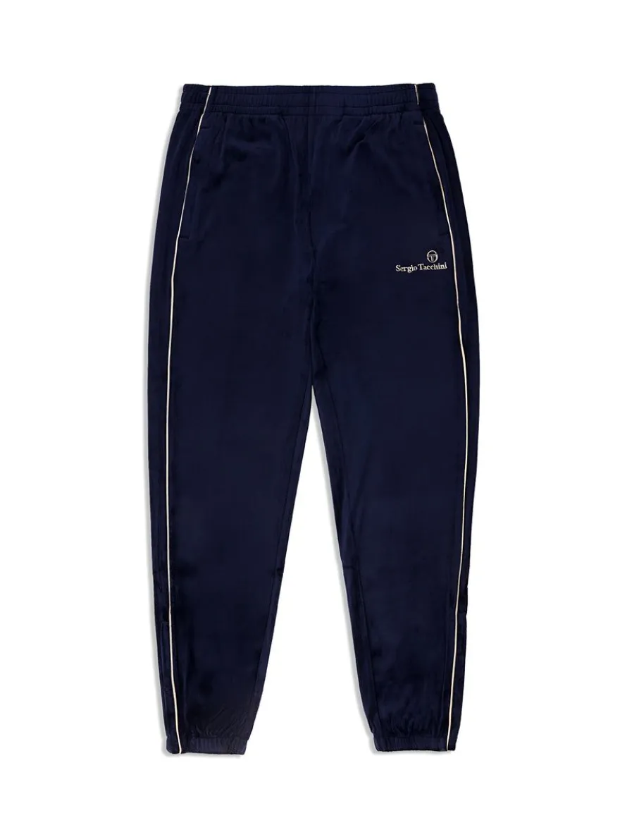 Gallone Velour Track Pant- Maritime Blue
