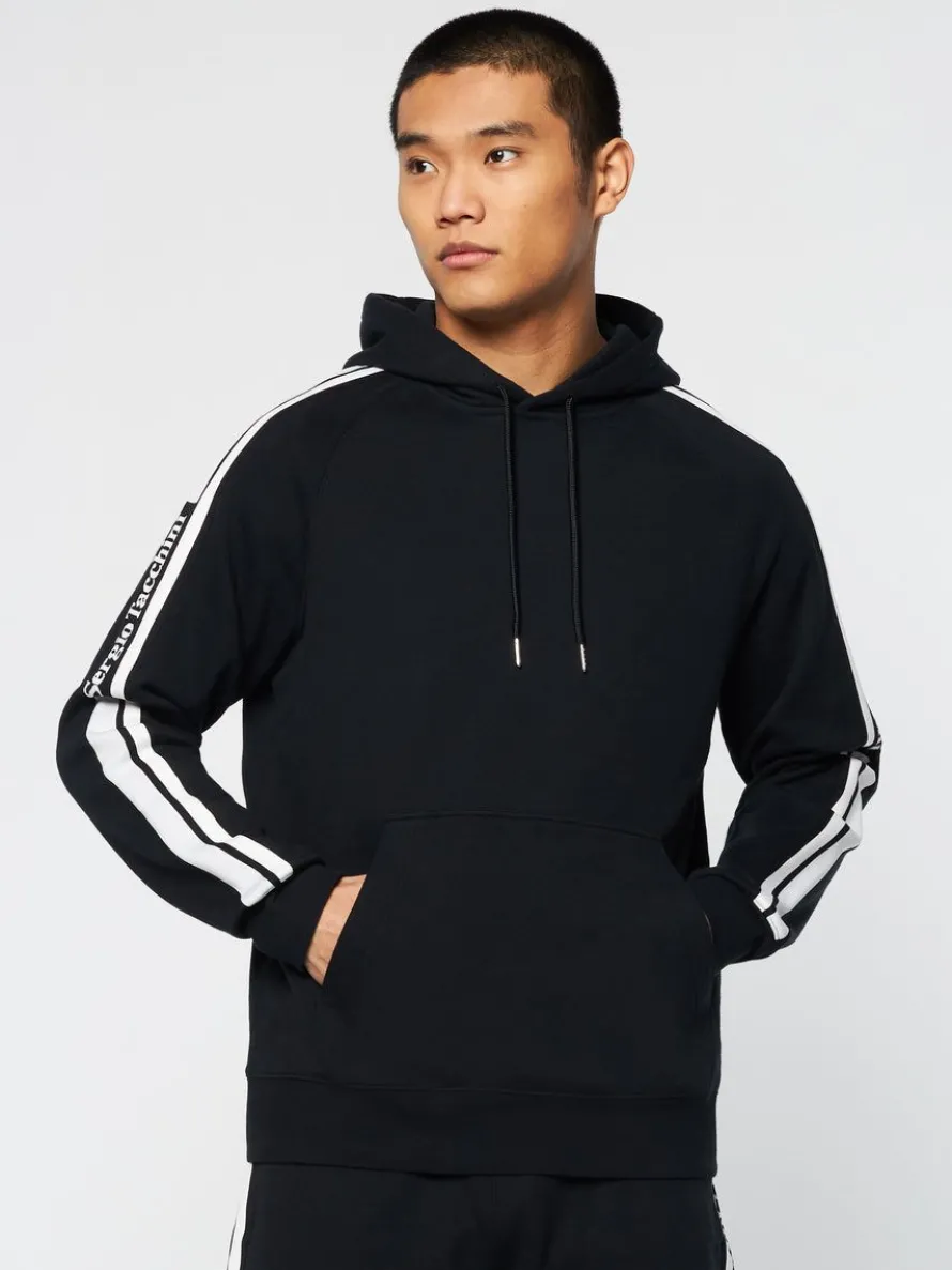 Pereto Tape Hoodie- Black Beauty