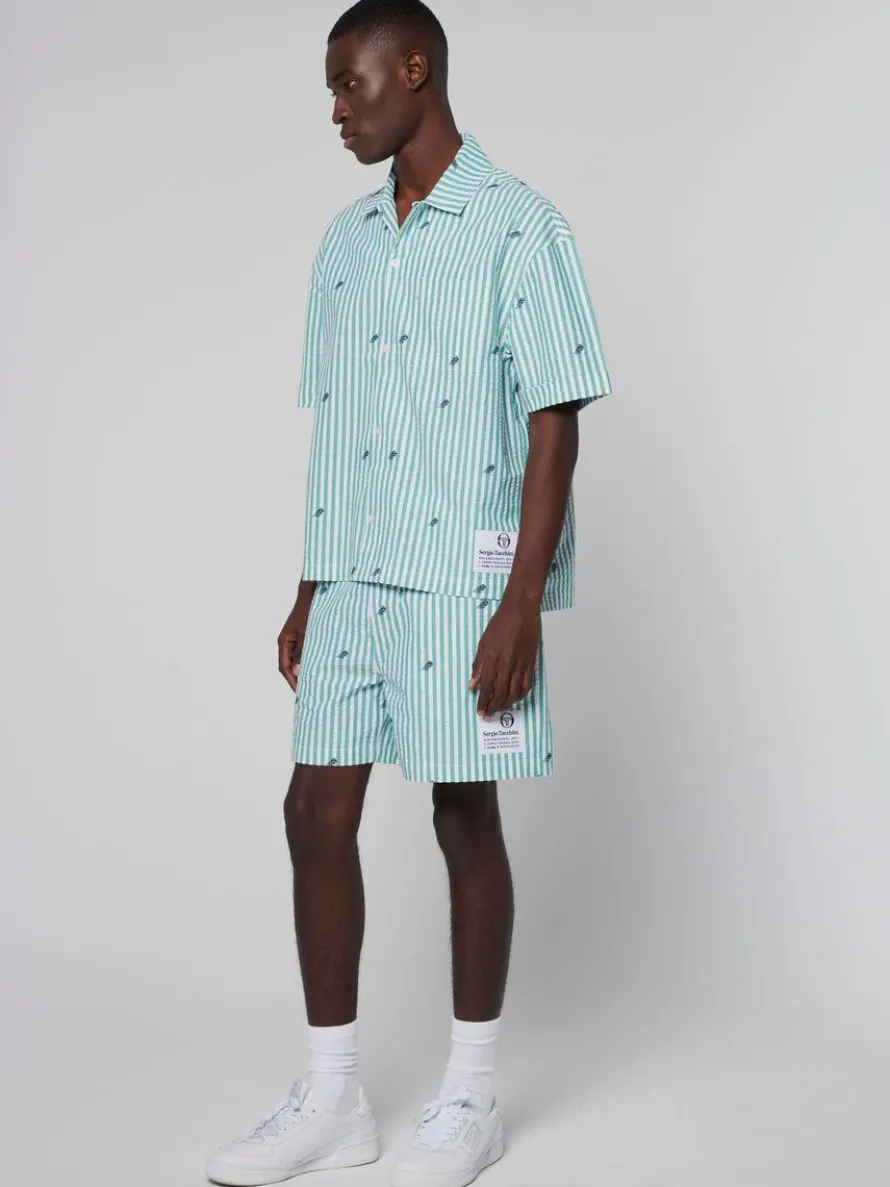 Granda Camp Shirt- Deep Mint