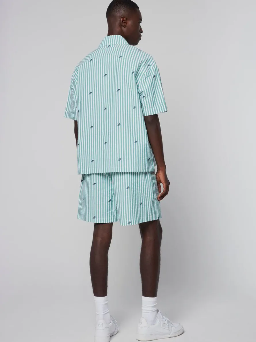 Granda Camp Shirt- Deep Mint