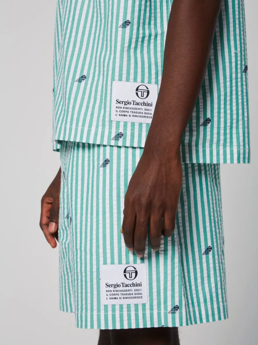 Granda Camp Shirt- Deep Mint