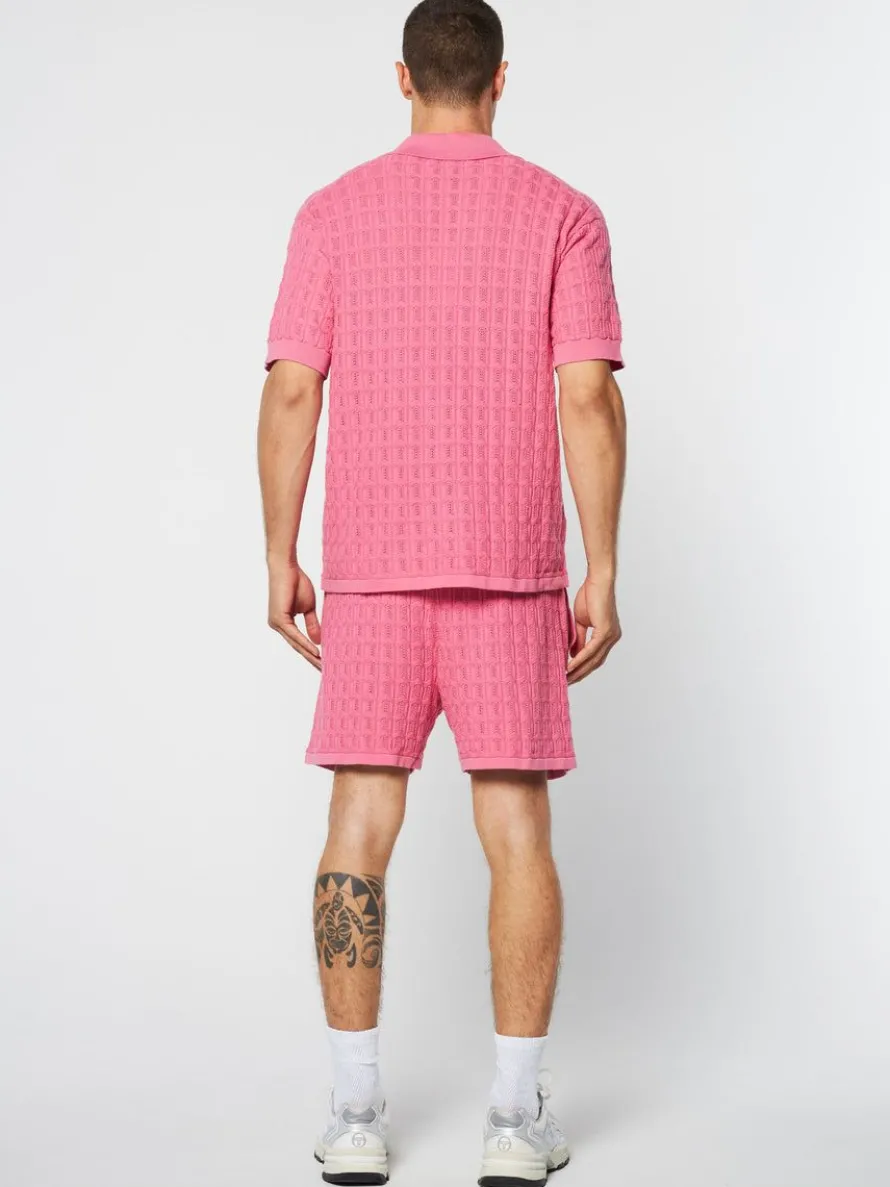 Ulivo Crochet Shirt- Wild Rose