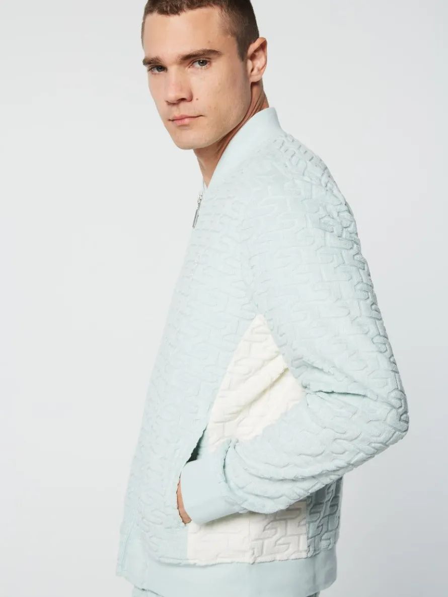 Livata Monogram Track Jacket- Surf Spray