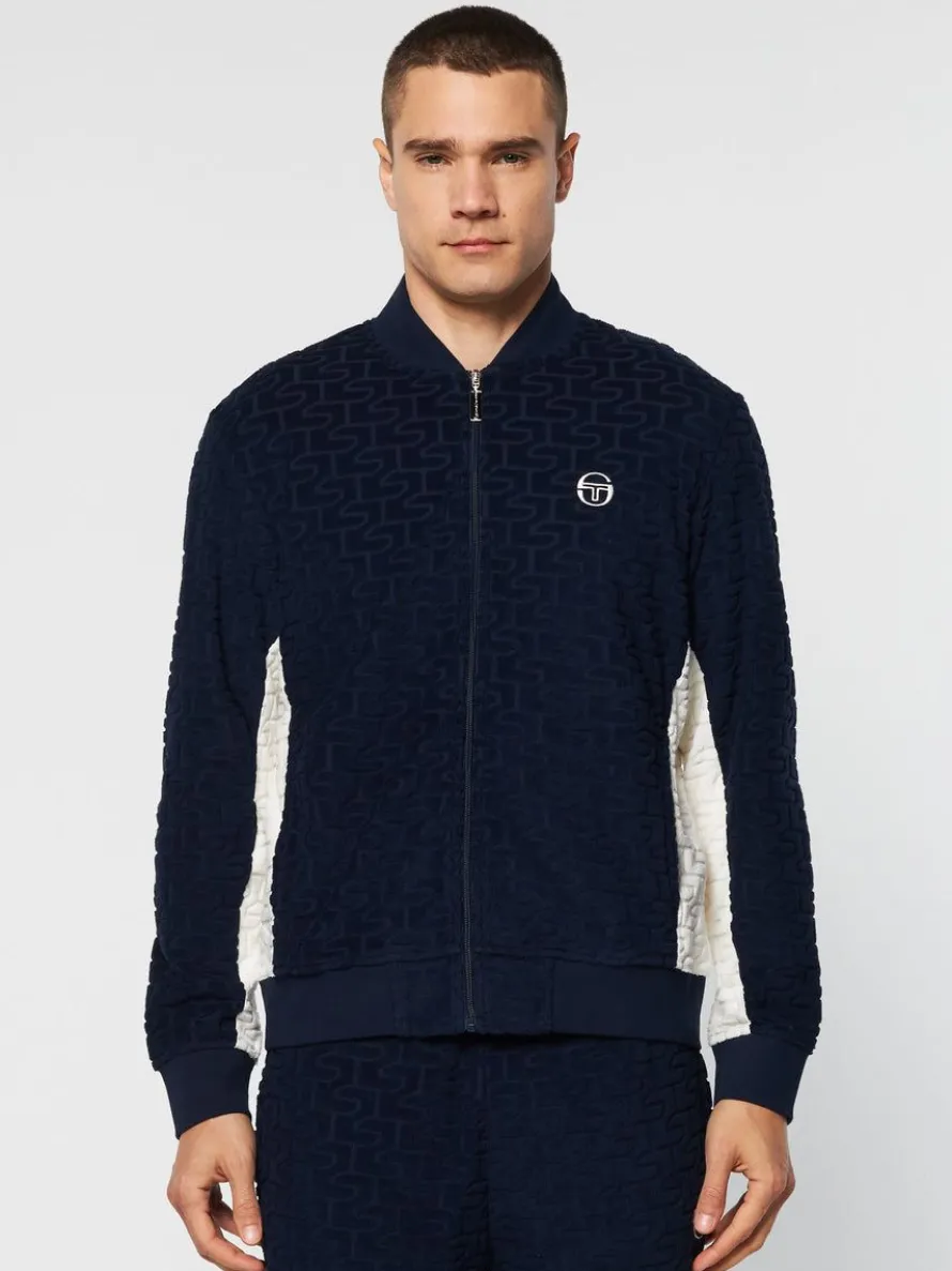 Livata Monogram Track Jacket- Maritime Blue