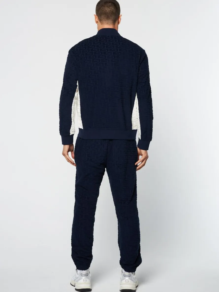 Livata Monogram Track Jacket- Maritime Blue