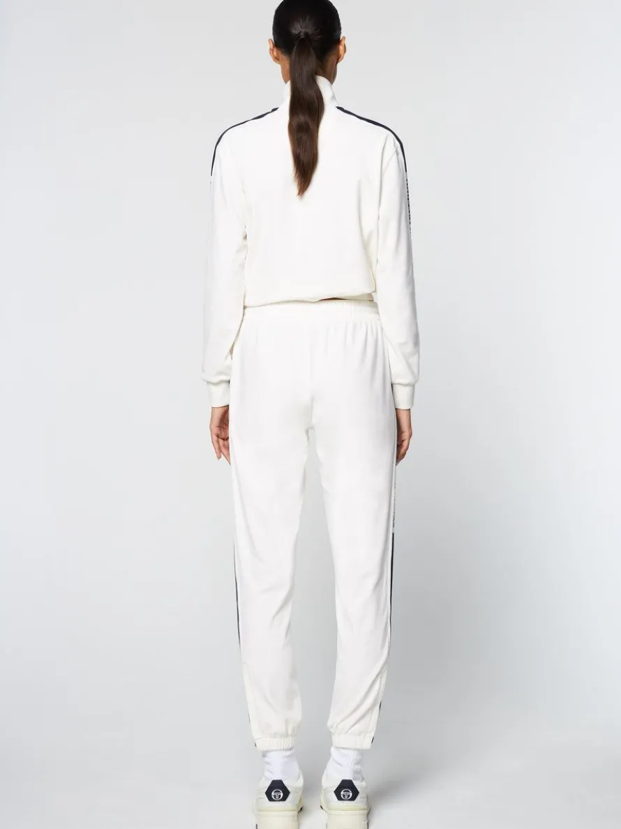 Atri Velour Track Jacket- Gardenia