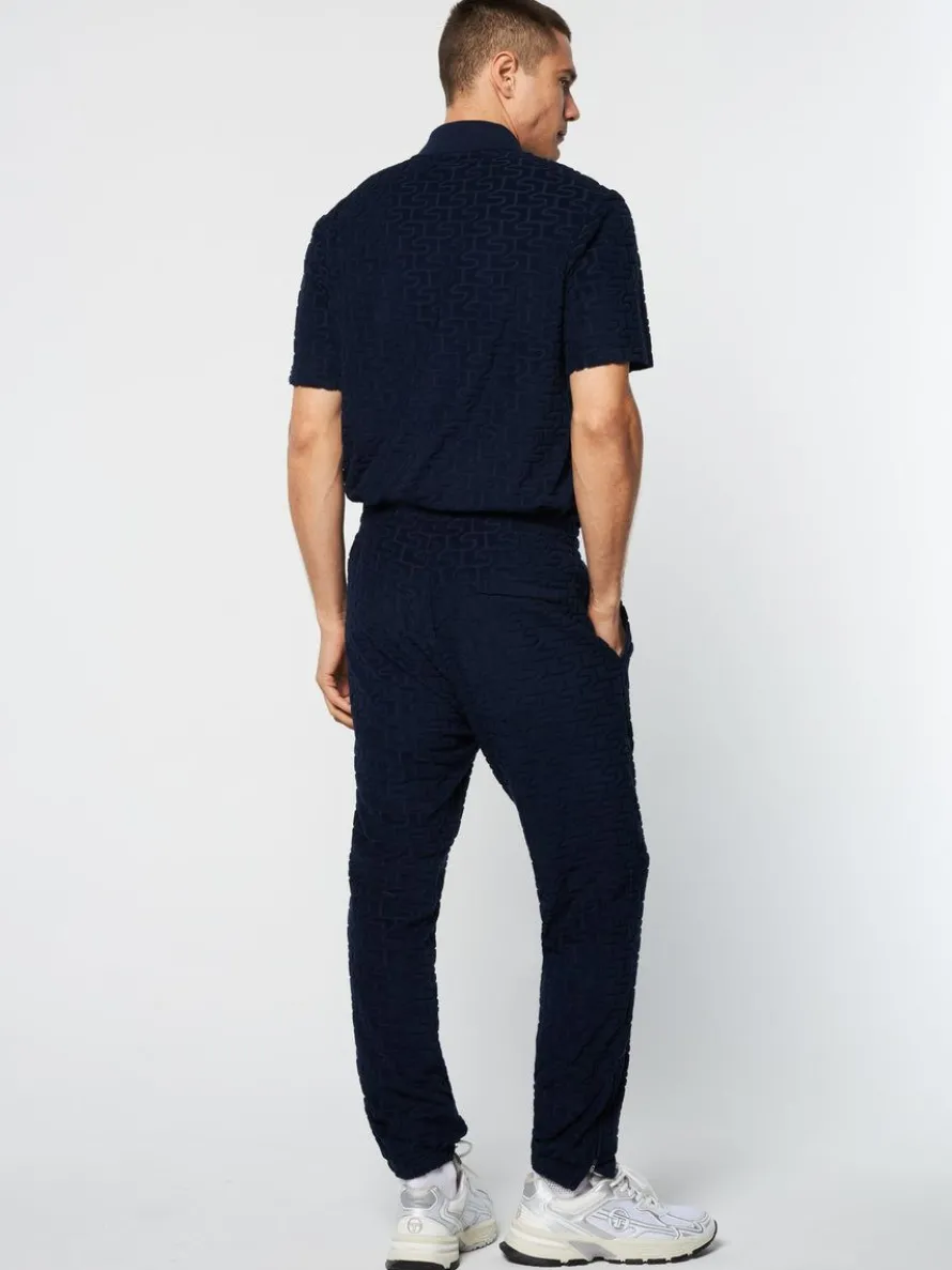 Livata Monogram Track Pant- Maritime Blue