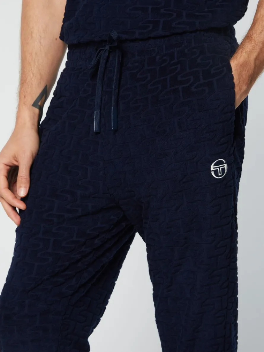 Livata Monogram Track Pant- Maritime Blue