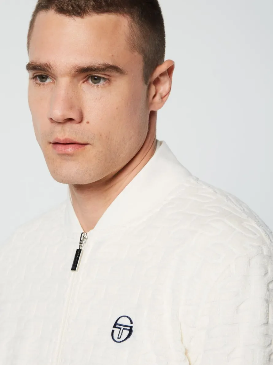 Livata Monogram Track Jacket- Gardenia