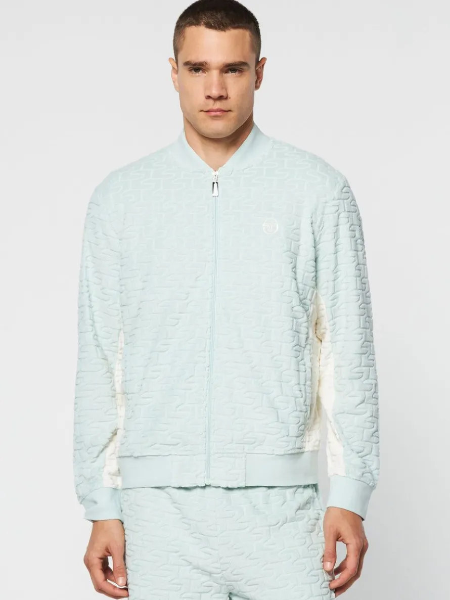 Livata Monogram Track Jacket- Surf Spray