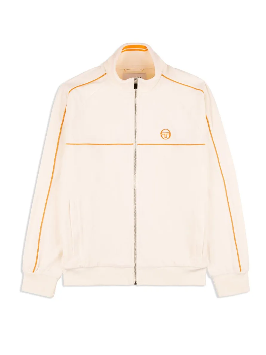 Lioni Velour Track Jacket Archivio- Gardenia