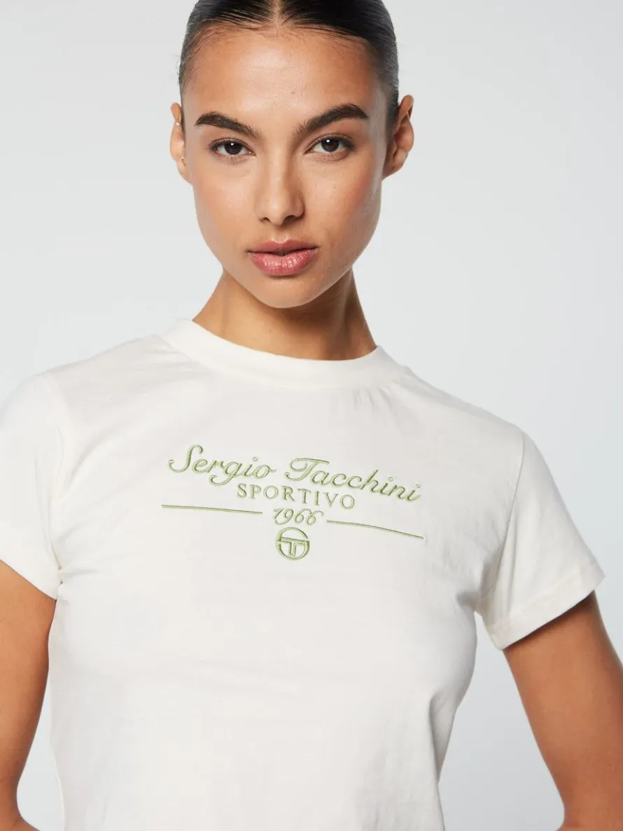 Nicola Graphic T-Shirt- Gardenia