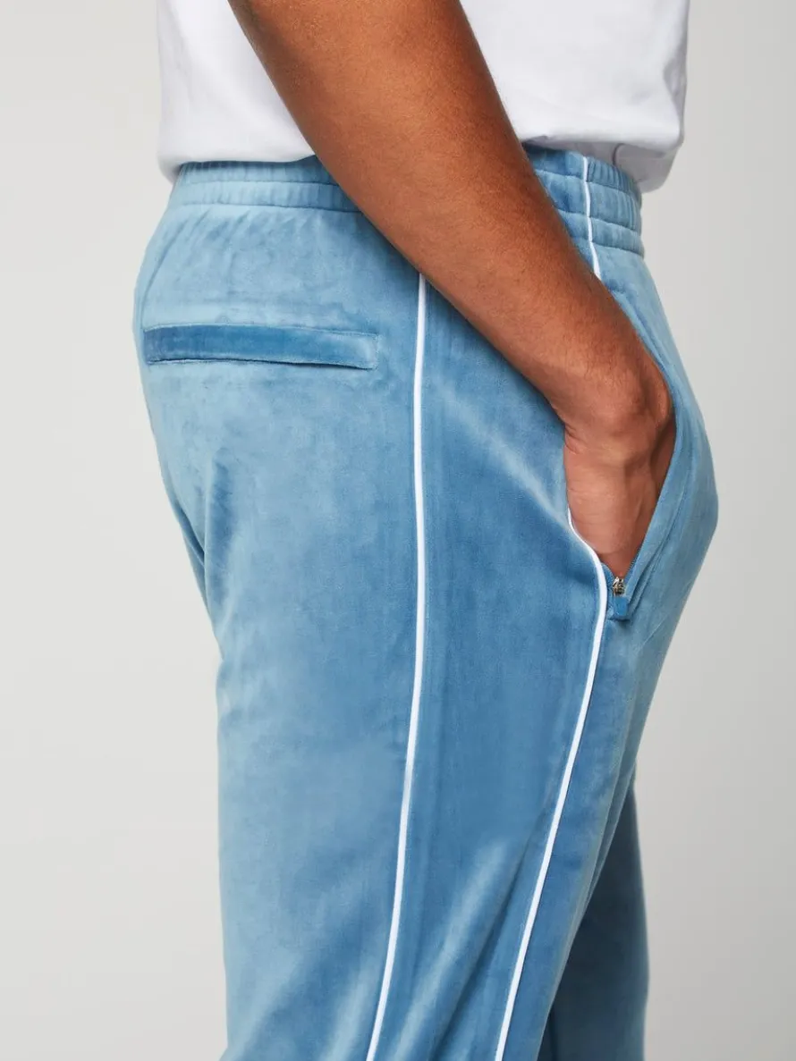 Lioni Velour Track Pant- Stellar