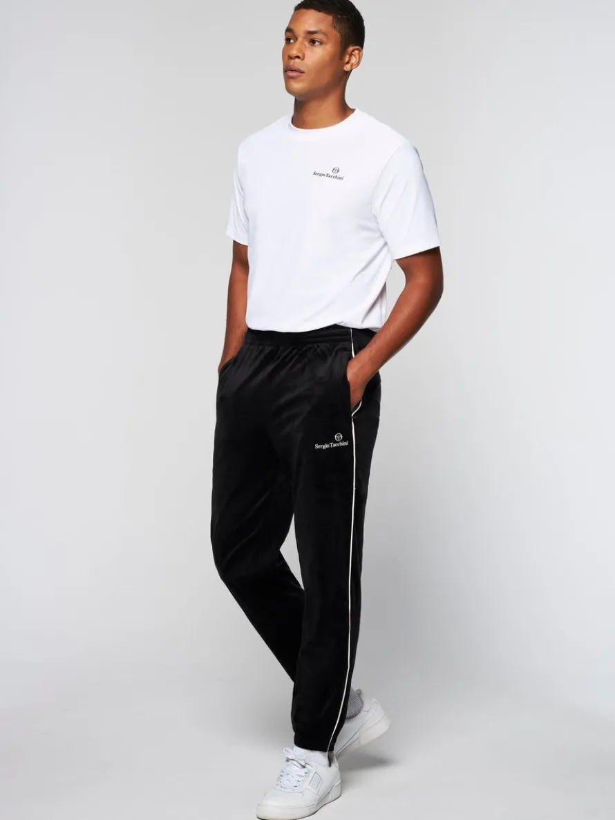 Gallone Velour Track Pant- Black Beauty