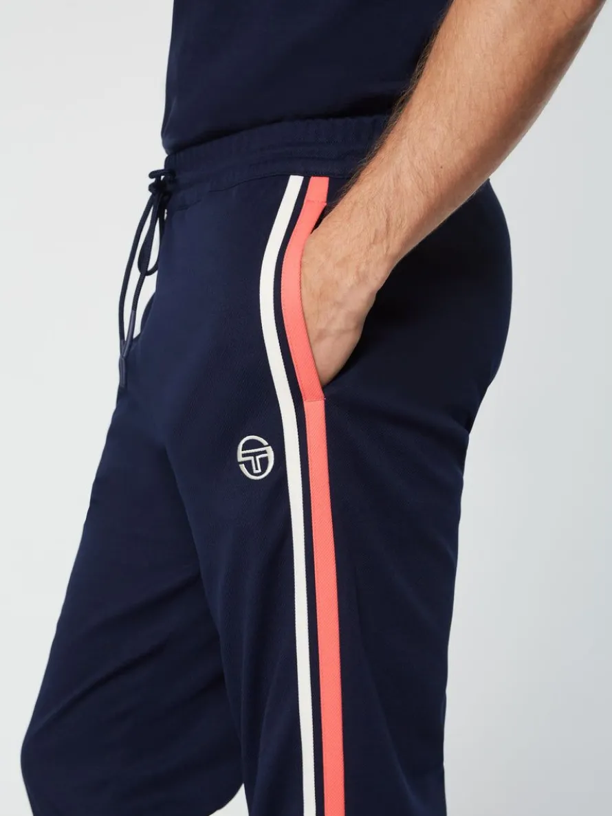 Damarindo Track Pant Archivio- Gardenia/ Maritime Blue