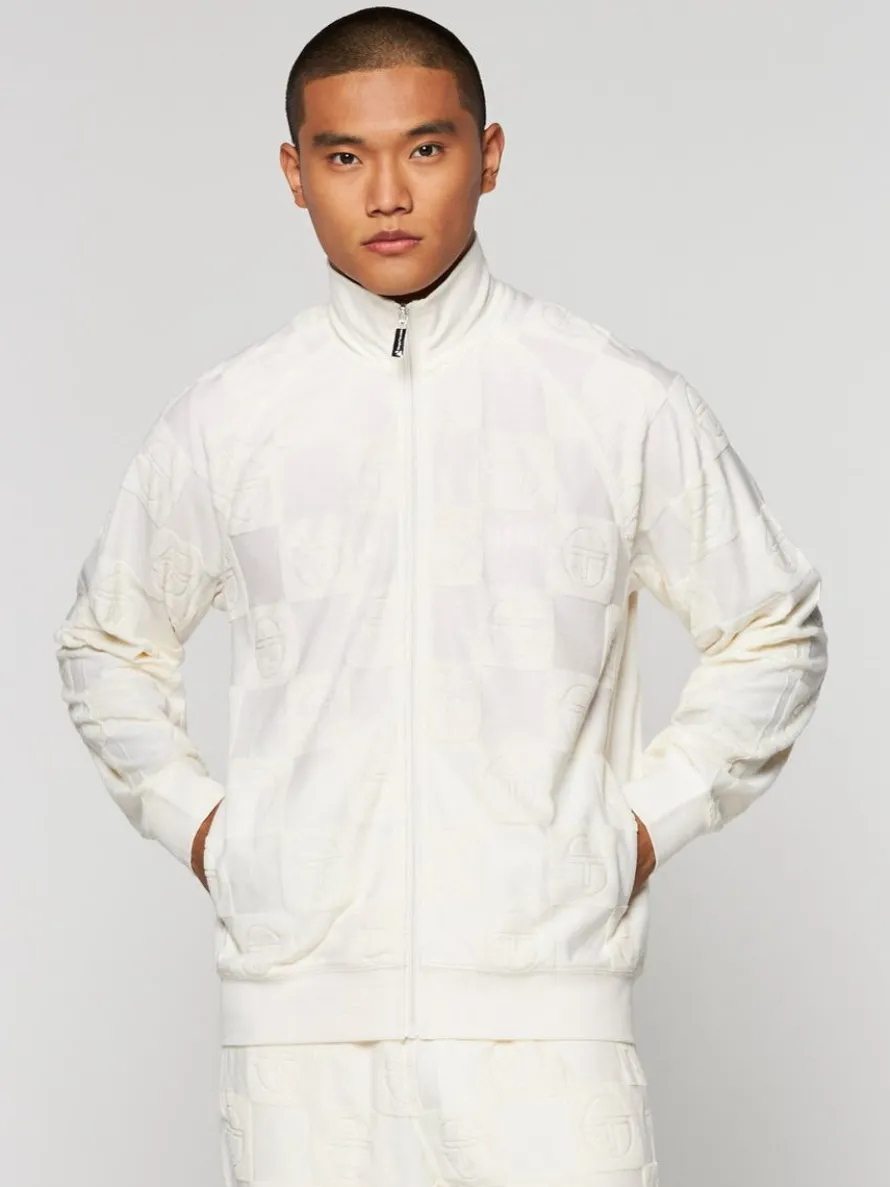 Anzio Zip-Up Track Jacket-Gardenia