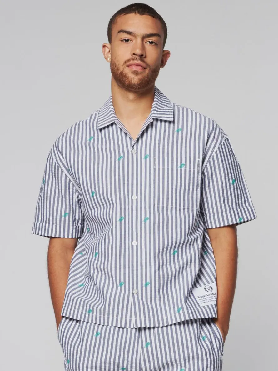 Granda Camp Shirt- Maritime Blue