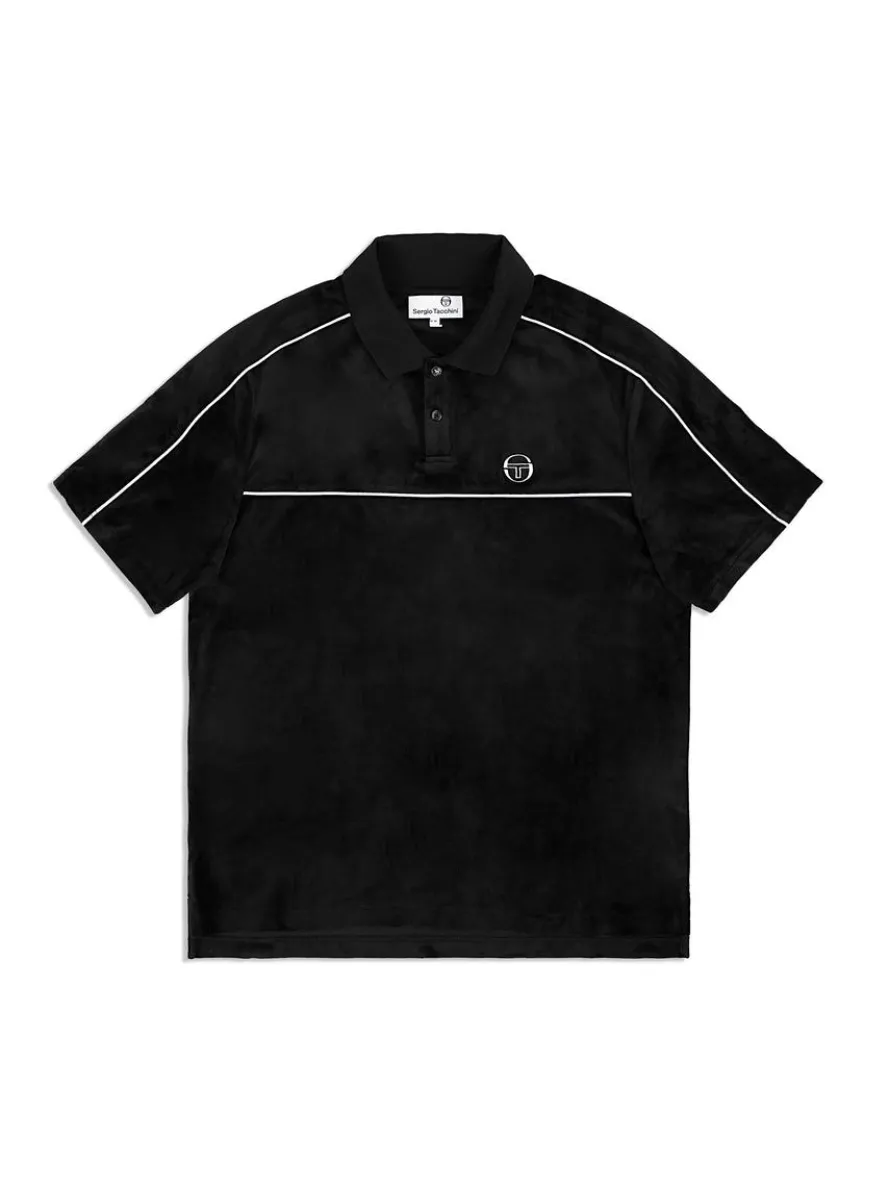 Lioni Velour Polo Archivio- Black Beauty