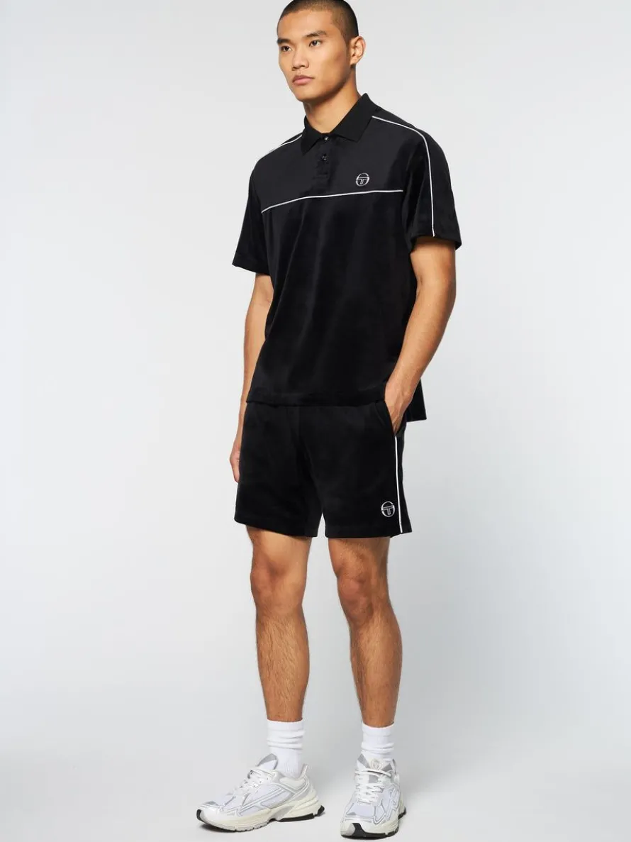 Lioni Velour Polo Archivio- Black Beauty