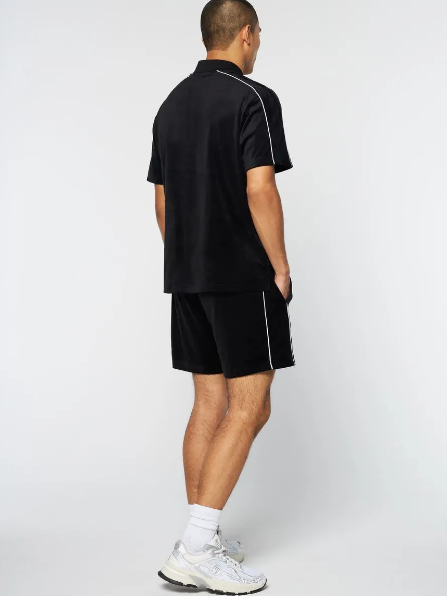 Lioni Velour Polo Archivio- Black Beauty