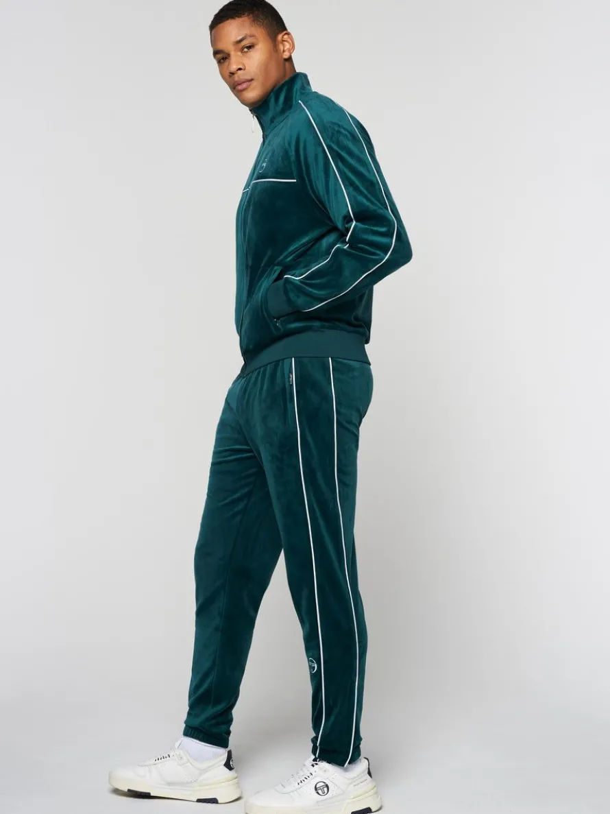 Lioni Velour Track Jacket- Botanical Garden