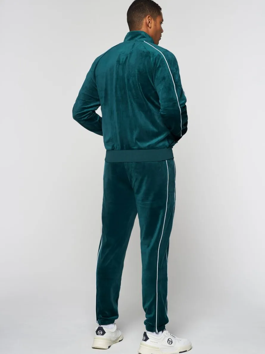 Lioni Velour Track Jacket- Botanical Garden