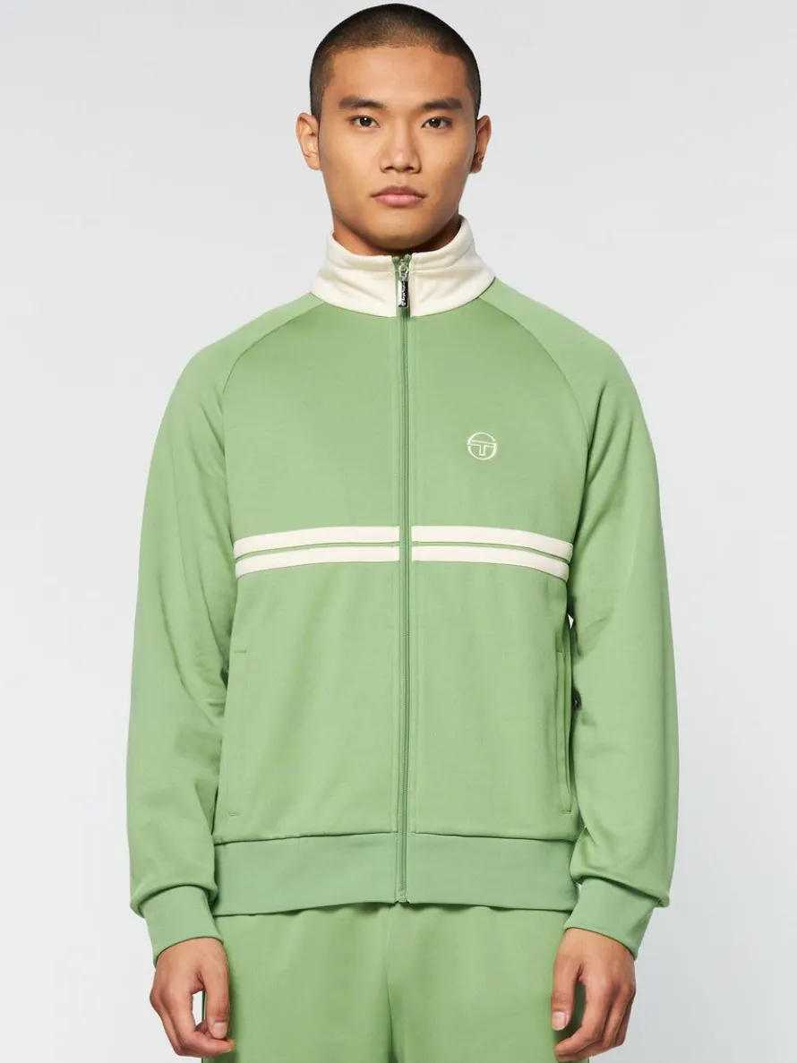 Dallas Track Jacket Archivio- Jade Green/ Pearl Ivory