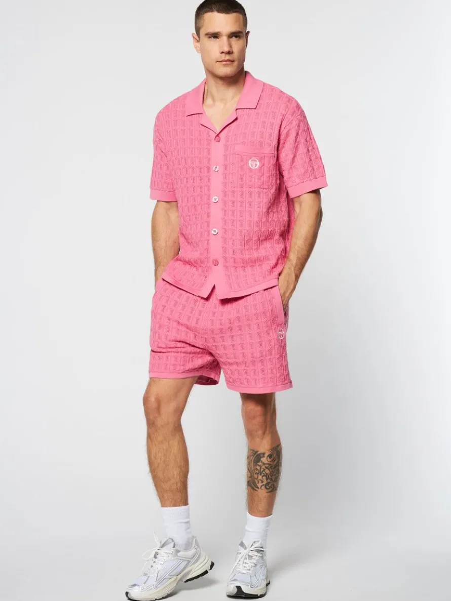 Ulivo Crochet Shirt- Wild Rose