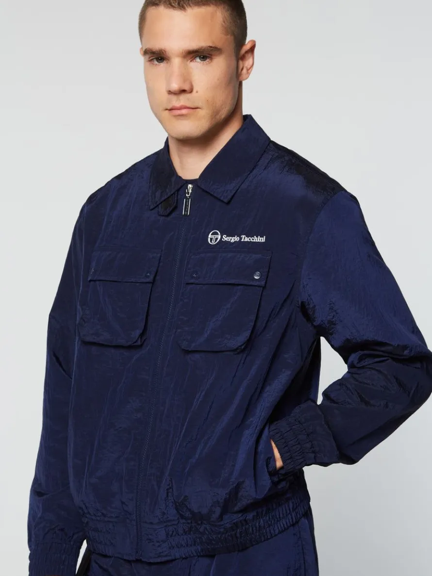Devonte Track Jacket- Maritime Blue